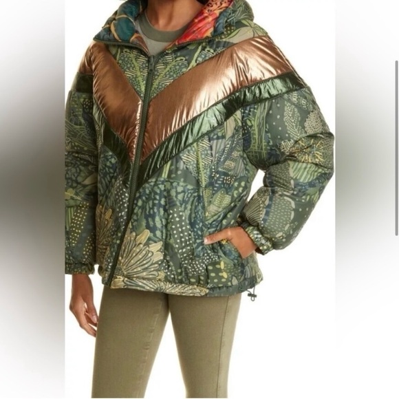 FARM Rio reversible jacket Cool Leopard green - Picture 6 of 16